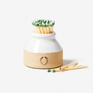 Farmhouse Pottery Milk Bottle Match Striker